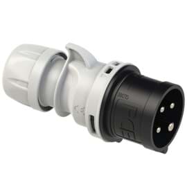 Afbeelding van CEE steker 4p  16A 500V 7h zwart IP44 PCE