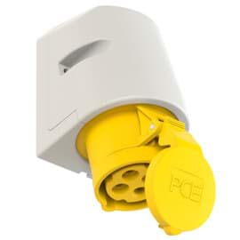 Afbeelding van CEE wcd-opbouw 4p  16A 110V 4h geel IP44 PCE