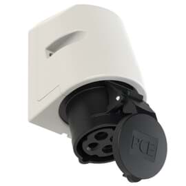 Afbeelding van CEE wcd-opbouw 4p  16A 500V 7h zwart IP44 M25 PCE