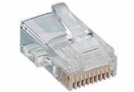 Afbeelding van RJ48 connector 10/10  stranded flat-cable