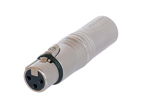 Afbeelding van adapter XLR-3p-female <> XLR-3p-male