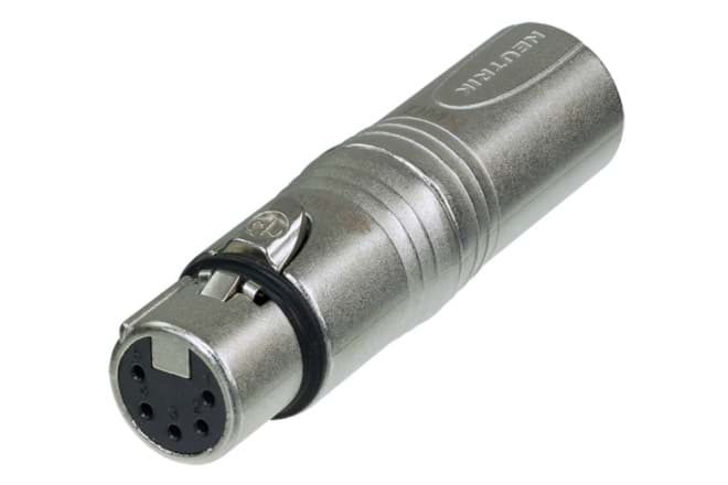 Afbeelding van adapter DMX XLR 3p male <> 5p female