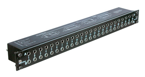 Afbeelding van patchpanel 1HE 2x24 jack 6.35mm