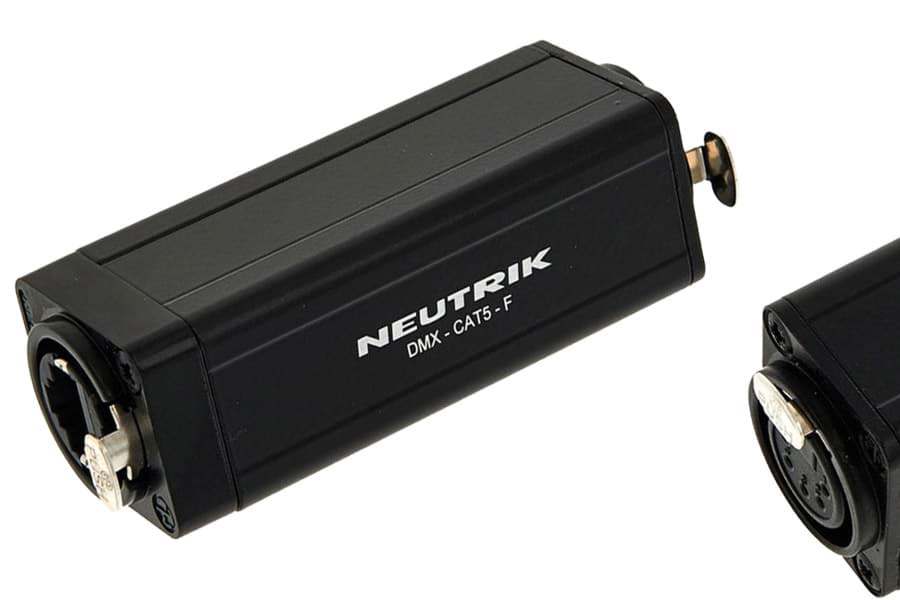 Afbeelding van adapter DMX XLR 5p female <> etherCON