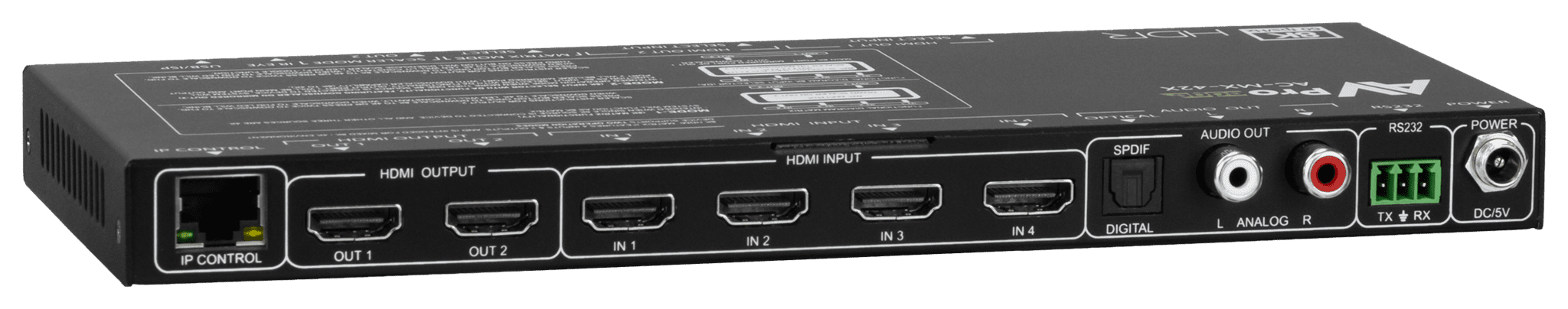 Afbeelding van Matrix Switch HDMI 4x2 40G 8K built-in downscaling