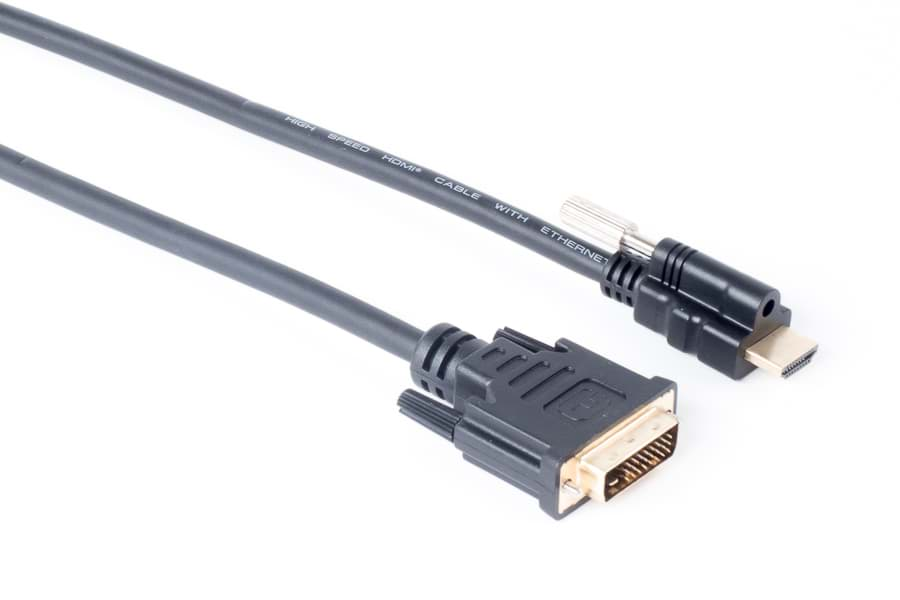 Afbeelding van HDMI kabel A-locking > DVI 3,0m v1.2