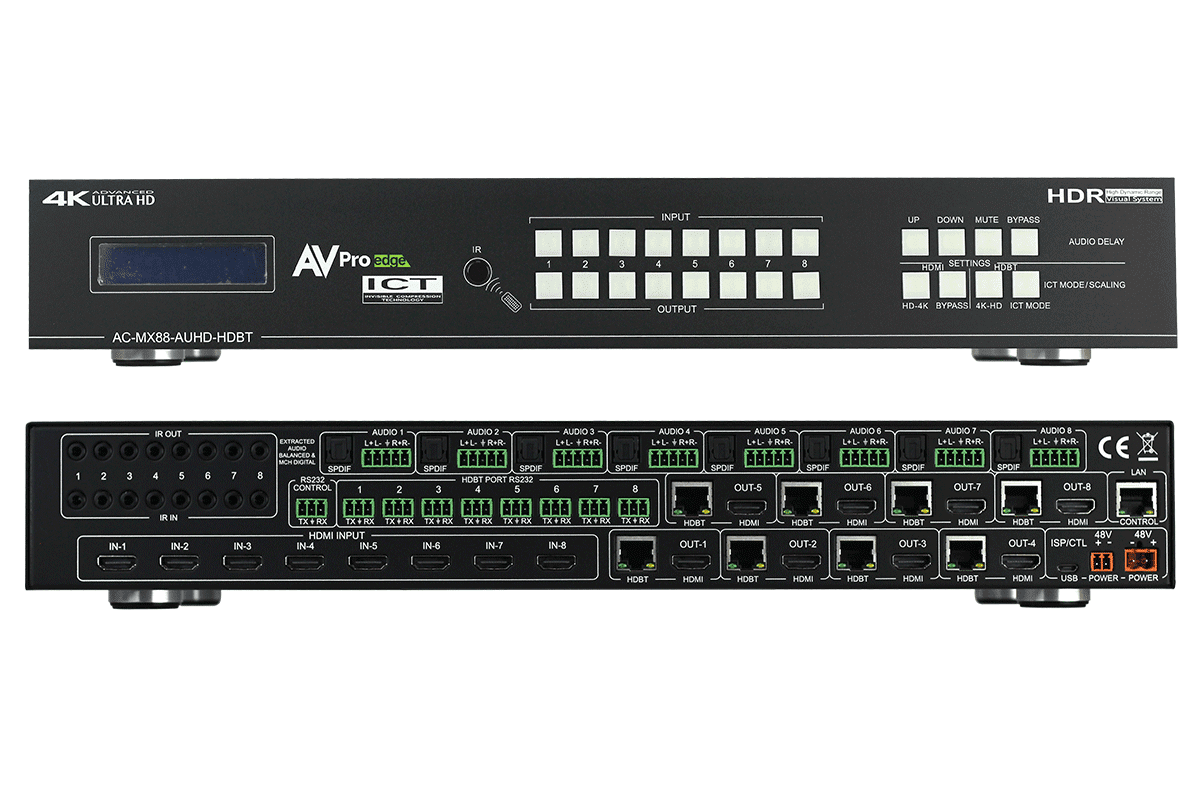 Afbeelding van Matrix Switch HDMI 8x8 18G w/HDBaseT+HDMI output