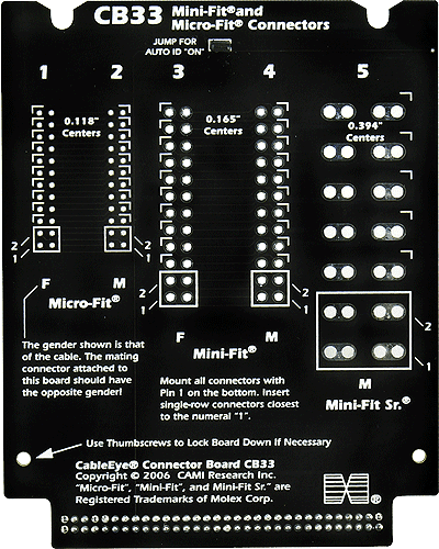 Afbeelding van Connector Board Set CB33 (miniFit)