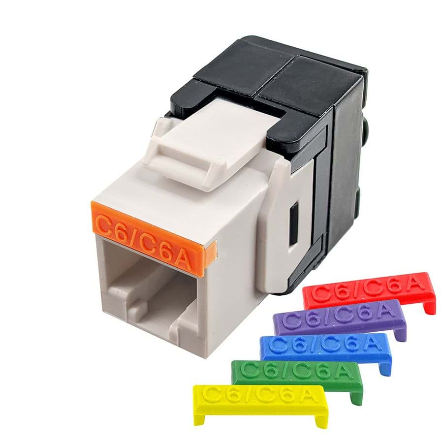 Afbeelding van keystone RJ45/110-Toolless CAT6 UTP wit 180gr SCP