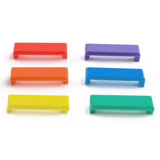 Afbeelding van SCP Keystone Snap-On ID Bars KJ series 6 colors BL-GN-OR-PUR-RD-YE