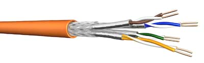 Afbeelding van datakabel CAT7 S/FTP AWG23/1 LSHF-FR B2ca oranje UC900