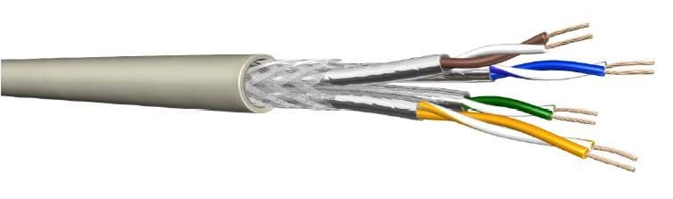 Afbeelding van datakabel CAT7 S/FTP Media Flex Indoor 10G AWG26/7 LSHF grijs H1000m