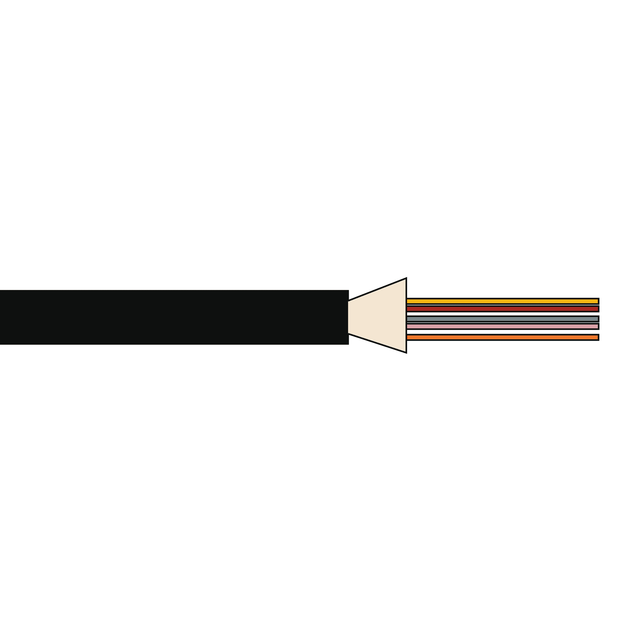 Afbeelding van Distribution cable TB MultiMode 24xOM3 900um Dca-s1d1a1 black