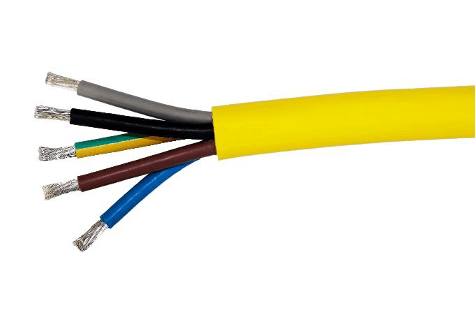 Afbeelding van Alukaflex kabel 07BQ-AF  5G  6mm2 PUR Eca geel