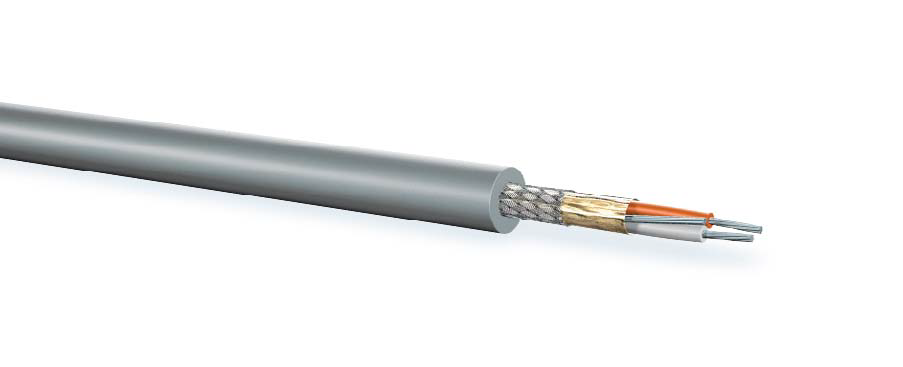 Afbeelding van DMX-kabel 2x0,22mm2 AluGV FRNC d=5,2mm grijs