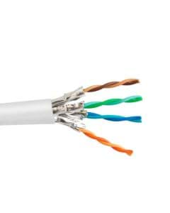 Afbeelding van datakabel CAT6A 600MHz 10G U/FTP LSZH B2ca-s1ad1a1 wit