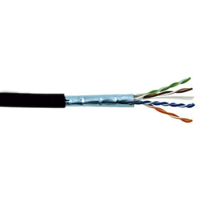 Afbeelding van datakabel CAT6 FTP 550MHz AWG23/1 PE zwart met GEL