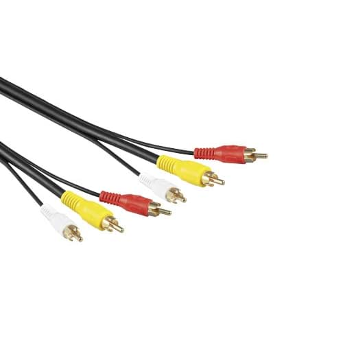 Afbeelding van Composiet videokabel 3x RCA-male > 3x RCA-male  5,0m