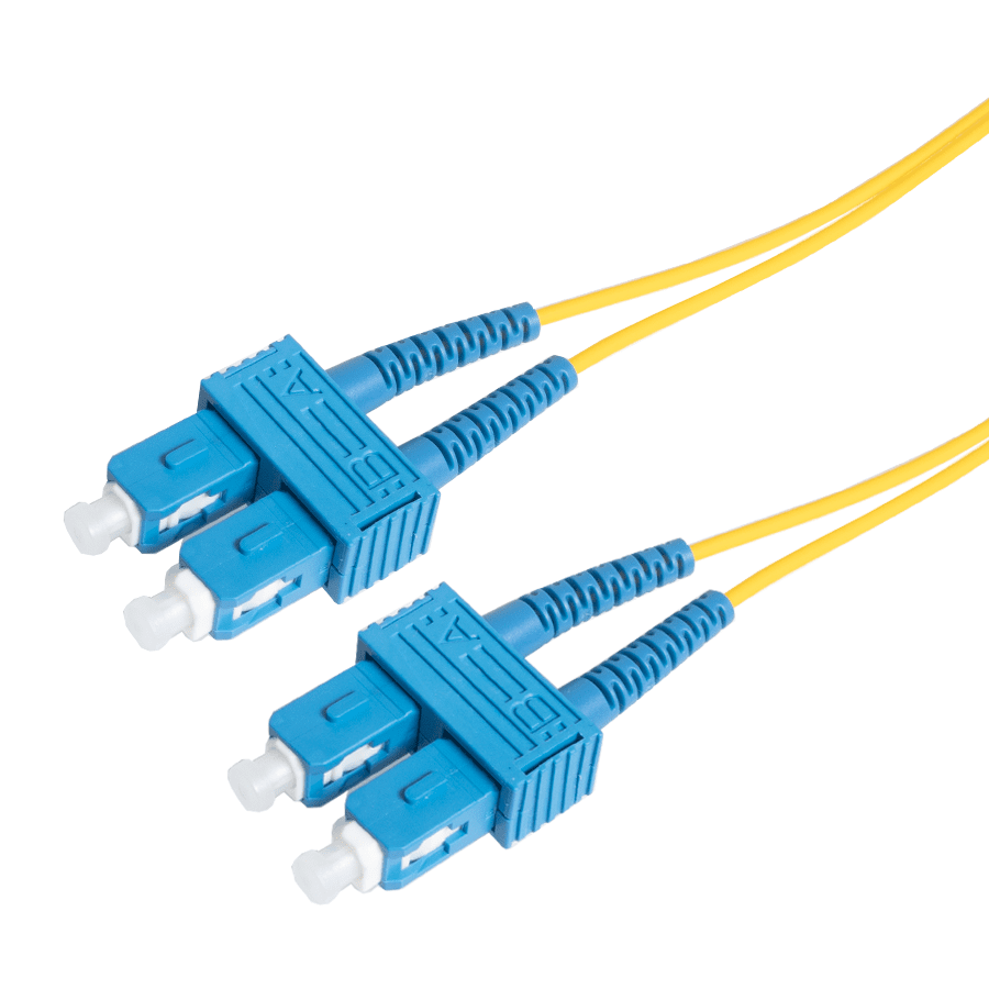 Afbeelding van patchcord SingleMode Duplex SC-SC  1.0m G652D Yellow d3mm Enhanced