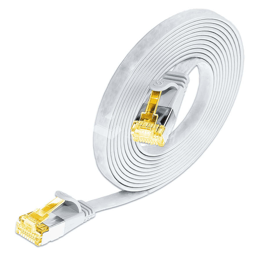 Picture of patchkabel CAT6A U/FTP 4p32 FLAT PVC wit RJ45  1,0m 10G