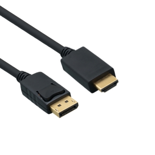 Afbeelding van DisplayPort kabel to HDMI-A male zwart 2,0m