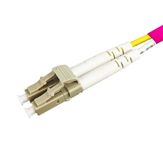 Afbeelding van patchcord MultiMode Duplex LC-LC 10m OM4 EasyFiber Violet d2mm