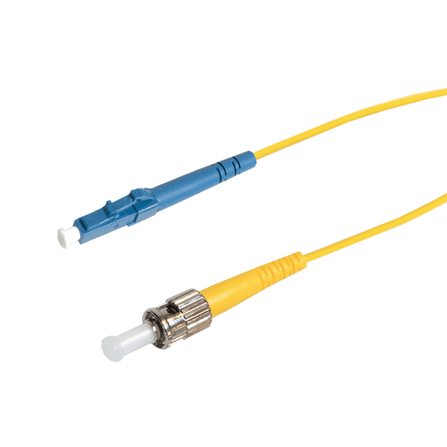 Afbeelding van patchcord SingleMode Simplex LC-ST  0.3m G652D Yellow d3mm Enhanced