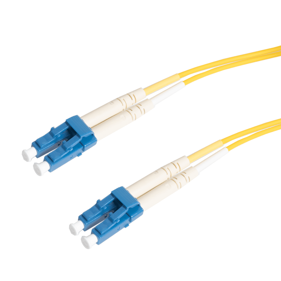 Afbeelding van patchcord SingleMode Duplex LC-LC  0.3m G652D Yellow d3mm Enhanced