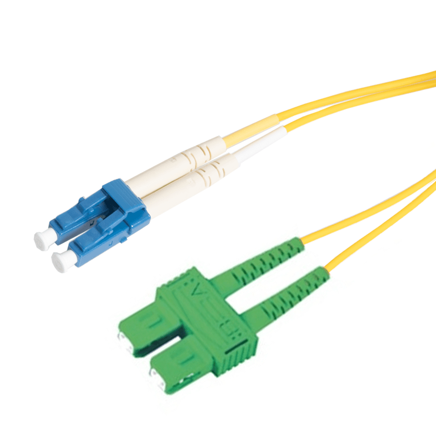 Afbeelding van patchcord SingleMode Duplex LC-SCA  3.0m G652D Yellow d2mm Enhanced