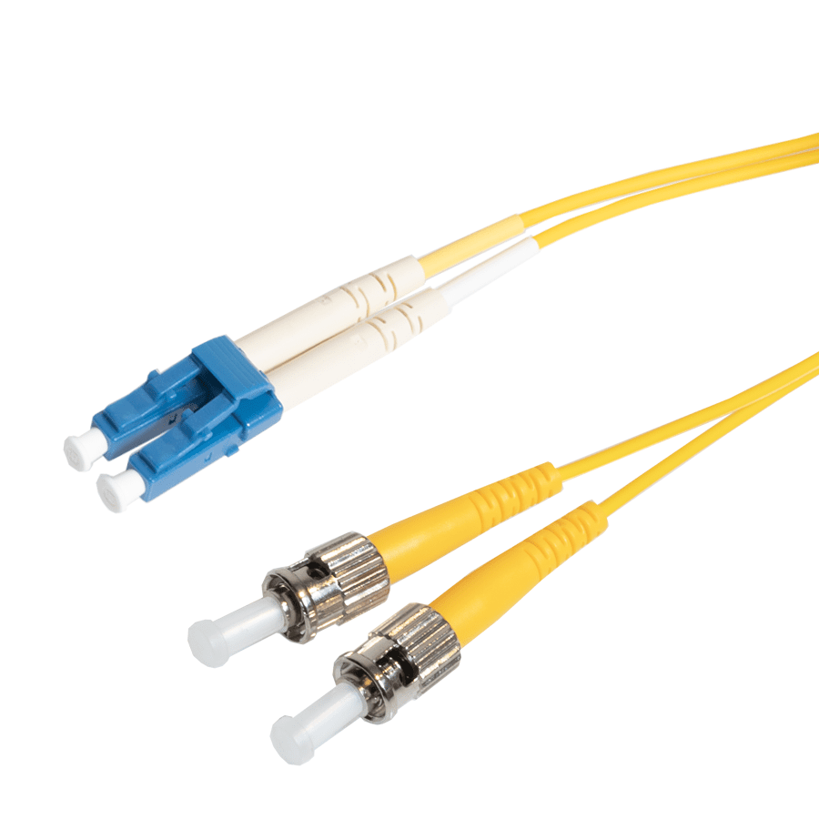 Afbeelding van patchcord SingleMode Duplex LC-ST  0.5m G652D Yellow d2mm Enhanced