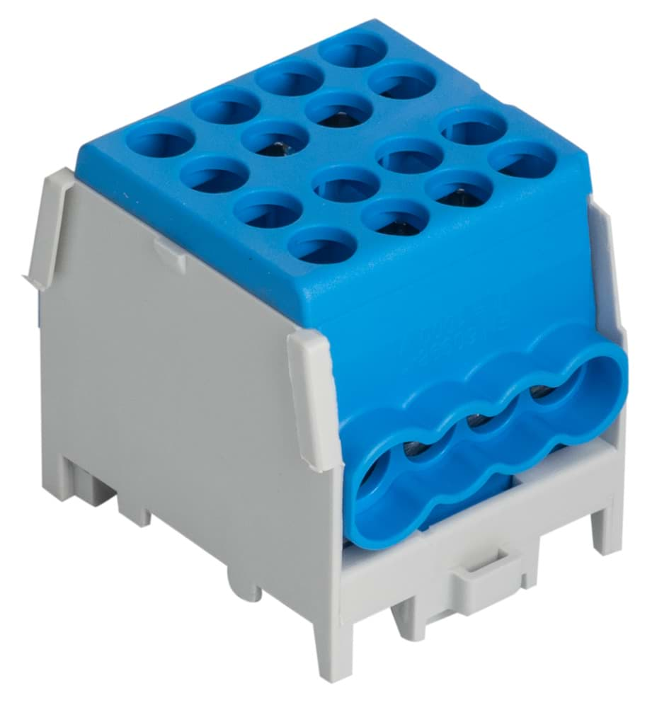 Bild von Verdeelblok 1F 2x16+6x10mm2 blauw