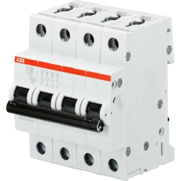 Bild von automaat 40A 4-polig C-kar 4-module 6kA