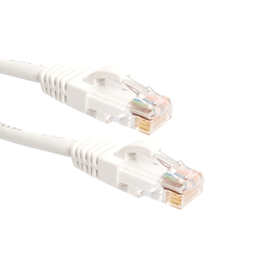 Afbeelding van patchkabel CAT6 U/UTP 4P24 PVC wit RJ45 snagless  0.5m