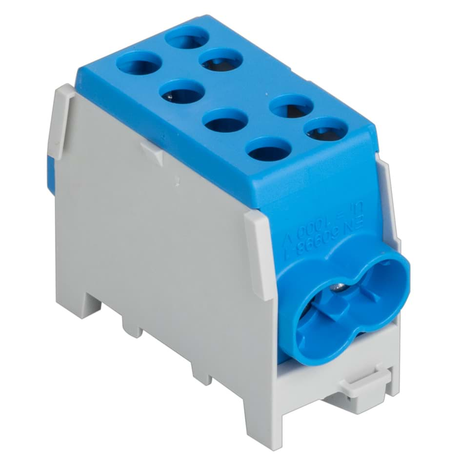 Bild von Verdeelblok 1F 2x25+2x16mm2 blauw