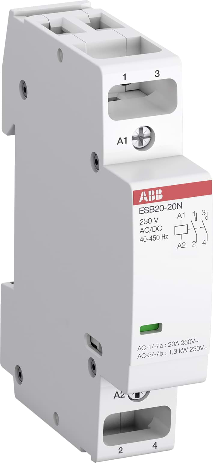 Afbeelding van Modulaire magneetschakelaar 230Vac 20A 2NO 1 module