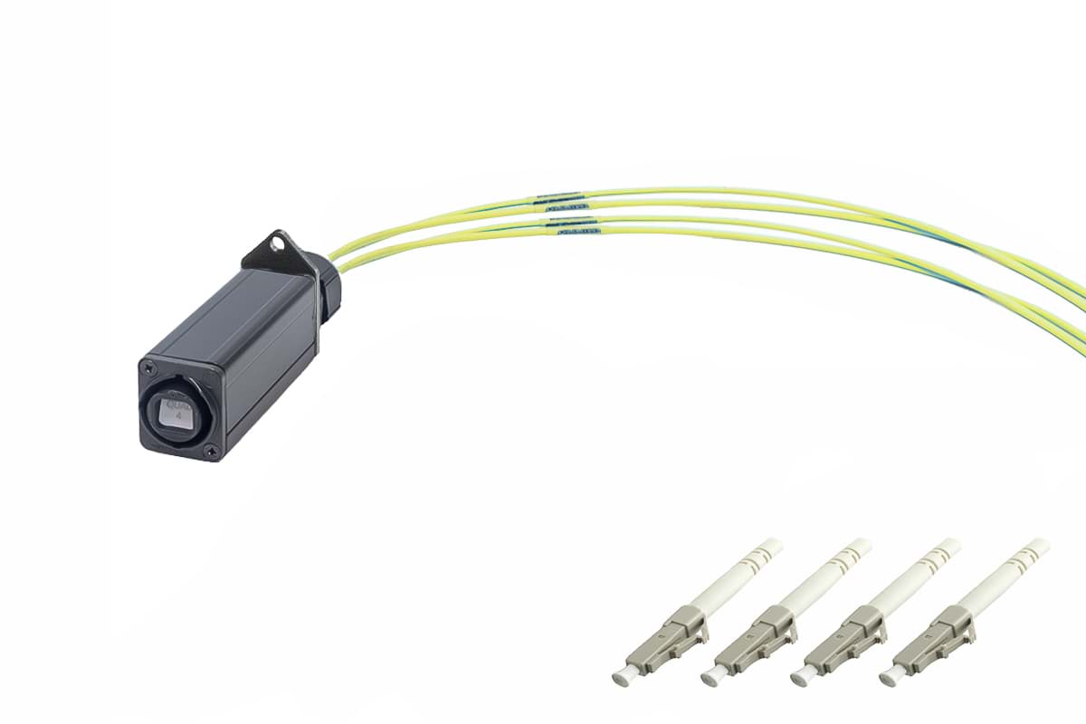 Afbeelding van Fiber BreakOut opticalCON QUAD > 4x 0.5m LC SingleMode