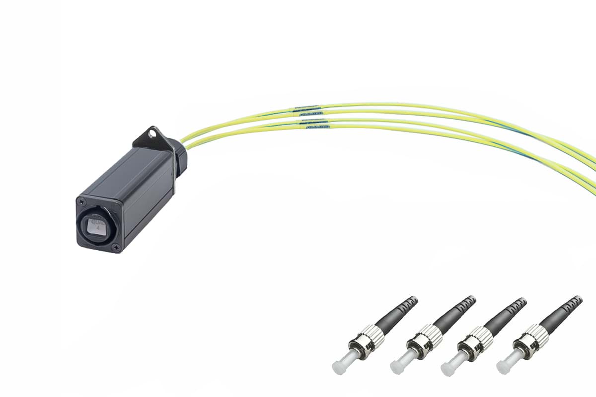 Afbeelding van Fiber BreakOut opticalCON QUAD > 4x 0.5m ST SingleMode