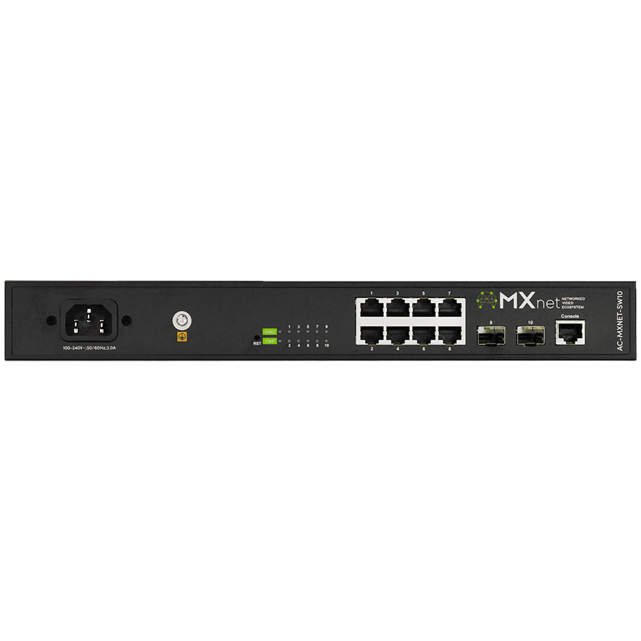 Afbeelding van MXnet 1G Network Switch  8x1G-RJ45+POE+ +2x1G-SFP