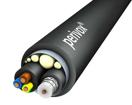 Afbeelding van Combikabel VIDEO+POWER (1x1,2L/5,0AF + [3G1,5mm2]Y) PVC zwart