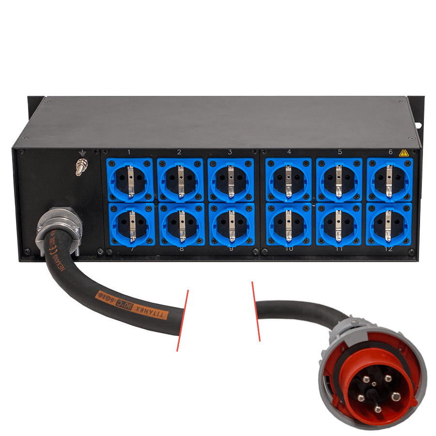 Afbeelding van verdeelkast 19inch C563>1,5m>HS>12S [3U20-12EALNC+I+A6] Bals-ABB