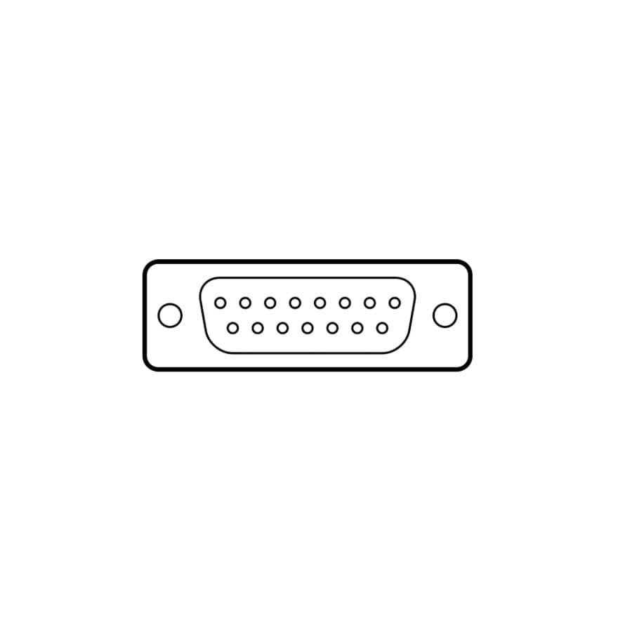 Afbeelding van D-sub connector 15p male. PCB tinned dimple