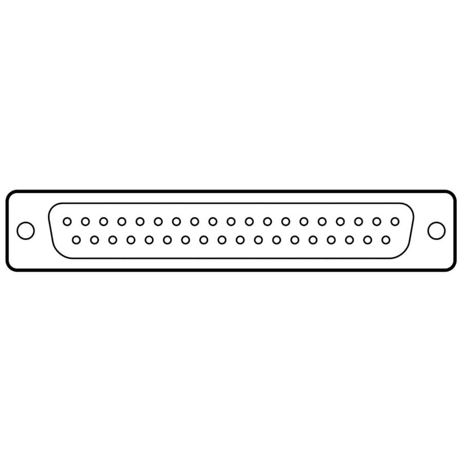 Afbeelding van D-sub connector 37p male PCB tinned dimple