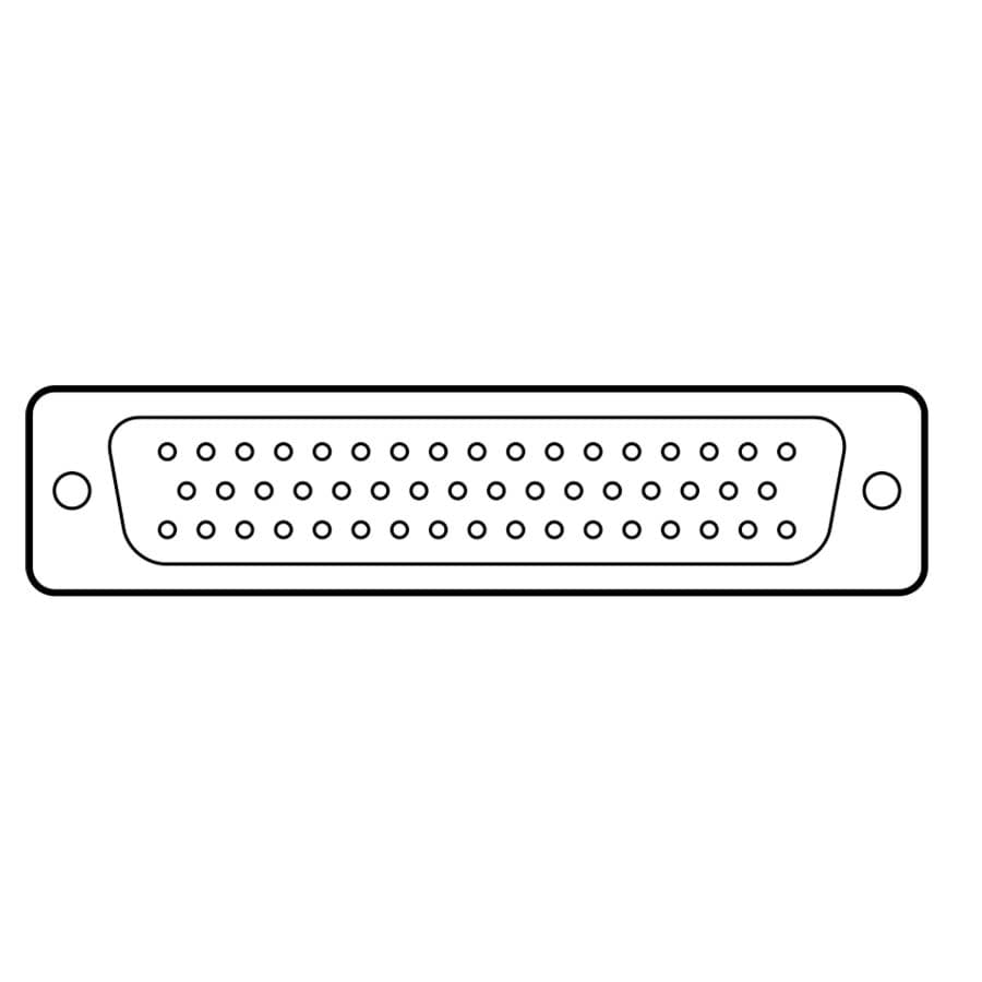 Afbeelding van D-sub connector 50p female solder tinned