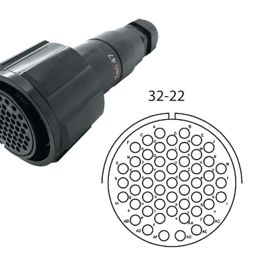 Picture of LK 54p cable connector with nut fem. d=13-18mm crimp