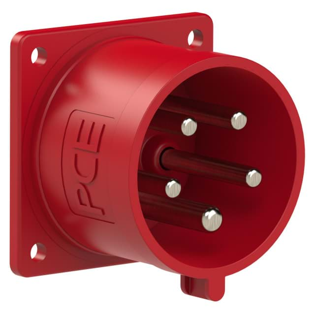 Afbeelding van CEE toestel-inbouw 5p  32A 400V 6h rood 70x70mm IP44 PCE