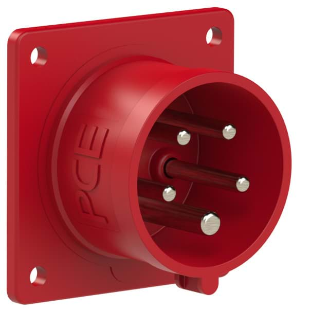 Afbeelding van CEE toestel-inbouw 5p  16A 400V 6h rood 75x75mm IP44 PCE