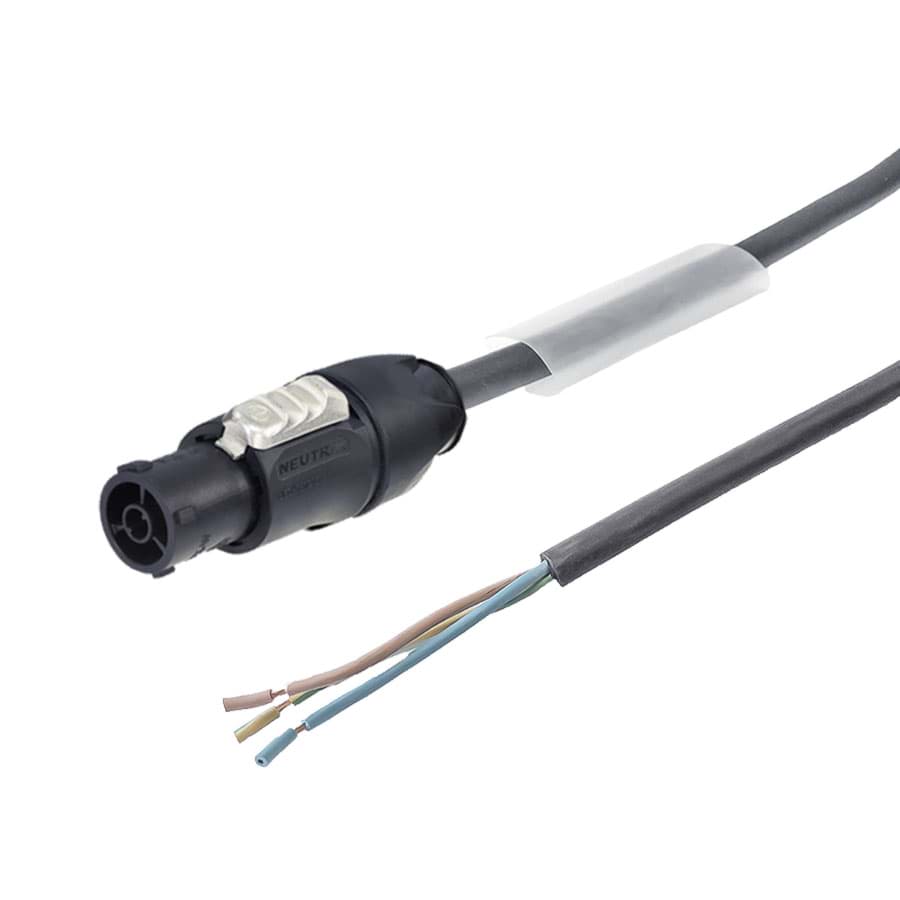 Afbeelding van aansluitkabel H07RNF 1,5mm2 open eind > powerCON TRUE1 fem. 1,0m