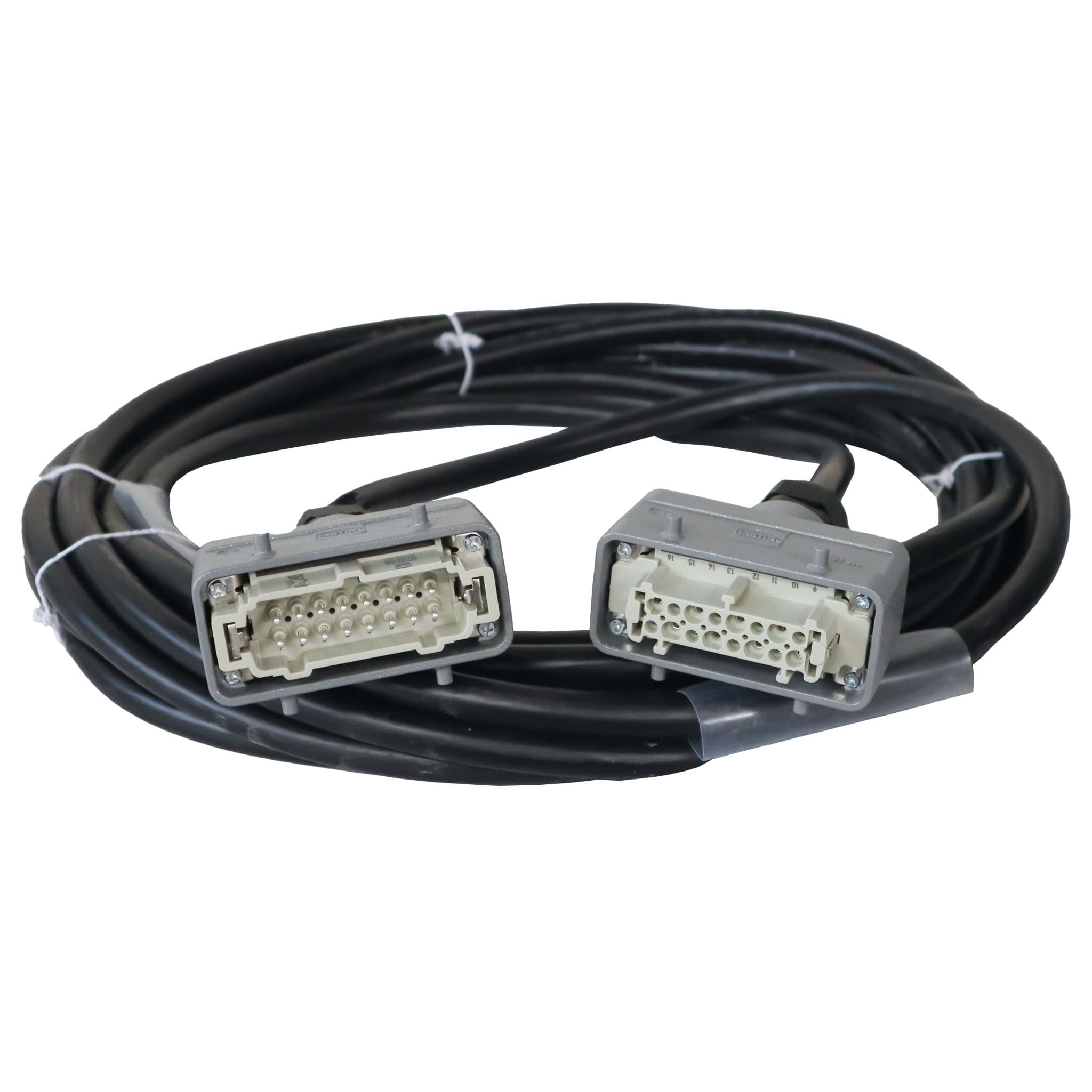 Afbeelding van multikabel Softflex zwart 1,5mm2 Harting E 16pin recht grijs 10m