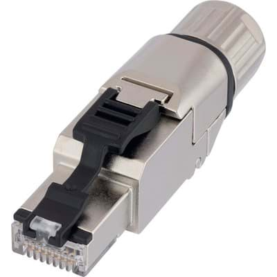 Afbeelding van RJ45 field connector CAT6A met wartel 5,5-10,0mm AWG26-24/1 AWG27-24/7