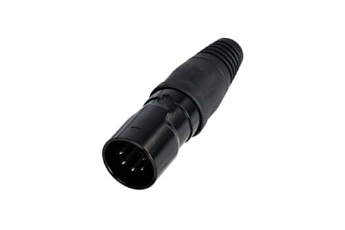 Afbeelding van XLR kabeldeel 5 pin pen zwarte behuizing tincontact IP65 REAN